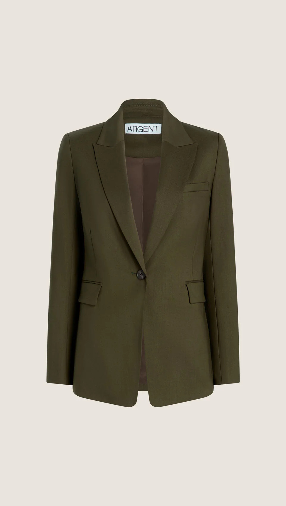 Single Button Blazer in Seasonless Wool | Women's Blazers | Argent | Argent