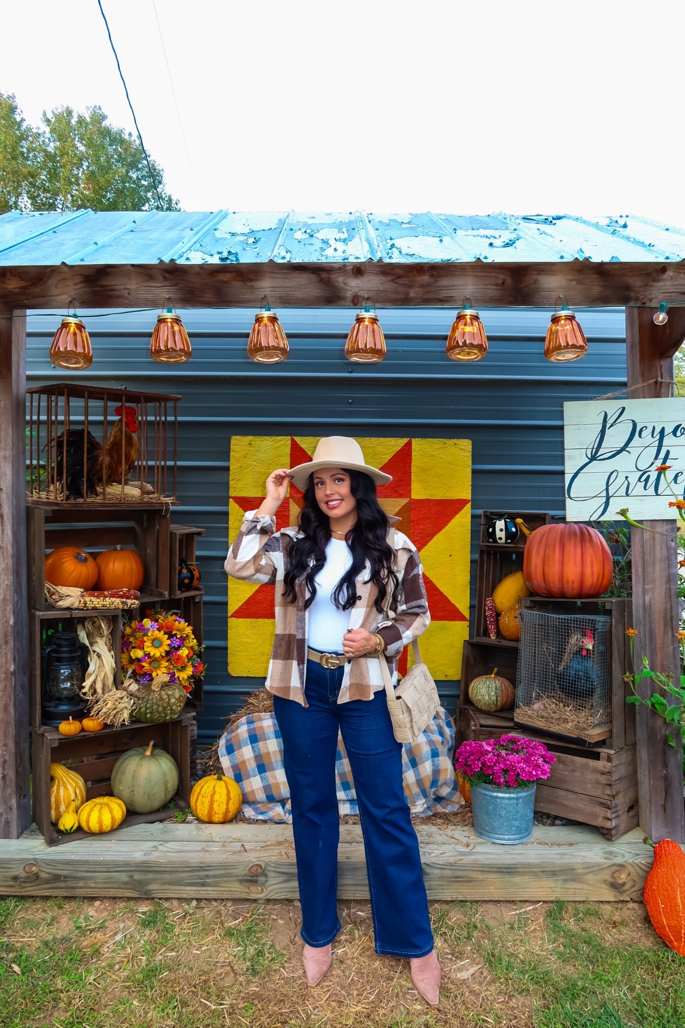 Under $20 Amazon plaid shacket (small), under $30 wide leg denim, under $50 suede booties (tts), under $20 Amazon white bodysuit (small, 5+ colors) #founditonamazon Thanksgiving outfit 

#LTKSeasonal #LTKSaleAlert #LTKFindsUnder50