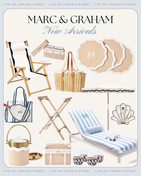 Obsessing over these new arrivals from Mark & Graham! Includes a wavy pattern lounge chair, striped pool chair covers, scalloped raffia placemats, scalloped outdoor umbrella, rattan ice bucket, scalloped picnic basket, pickleball tote bag, raffia playing card case, rattan wrapped glasses and more!
.
#ltkhome #ltkseasonal #ltkfindsunder100 #ltkfindsunder50 #ltkstyletip #ltksalealert #ltkparties #ltkover40 beach gear, summer decor, pool decor

#LTKSeasonal #LTKsalealert #LTKhome