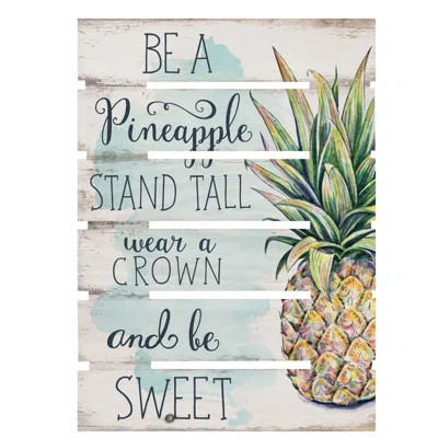 Skid Be a Pineapple Wall Décor | Wayfair North America