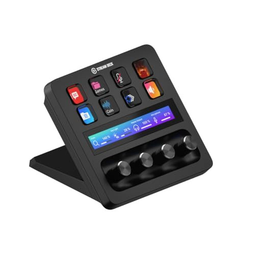 Elgato Stream Deck +, Audio Mixer, Production Console and Studio Controller for Content Creators, Streaming, Gaming, with customizable touch strip dials and LCD keys, works with Mac and PC | Amazon (US)