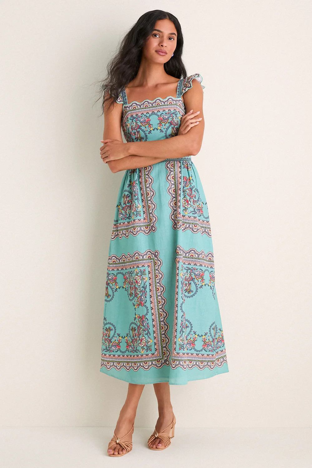 Bleura Print Veronique Midi Dress | Tuckernuck (US)