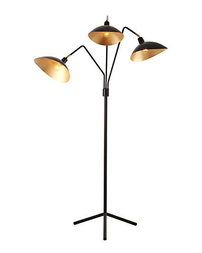Safavieh 69.5in Iris Floor Lamp | Gilt