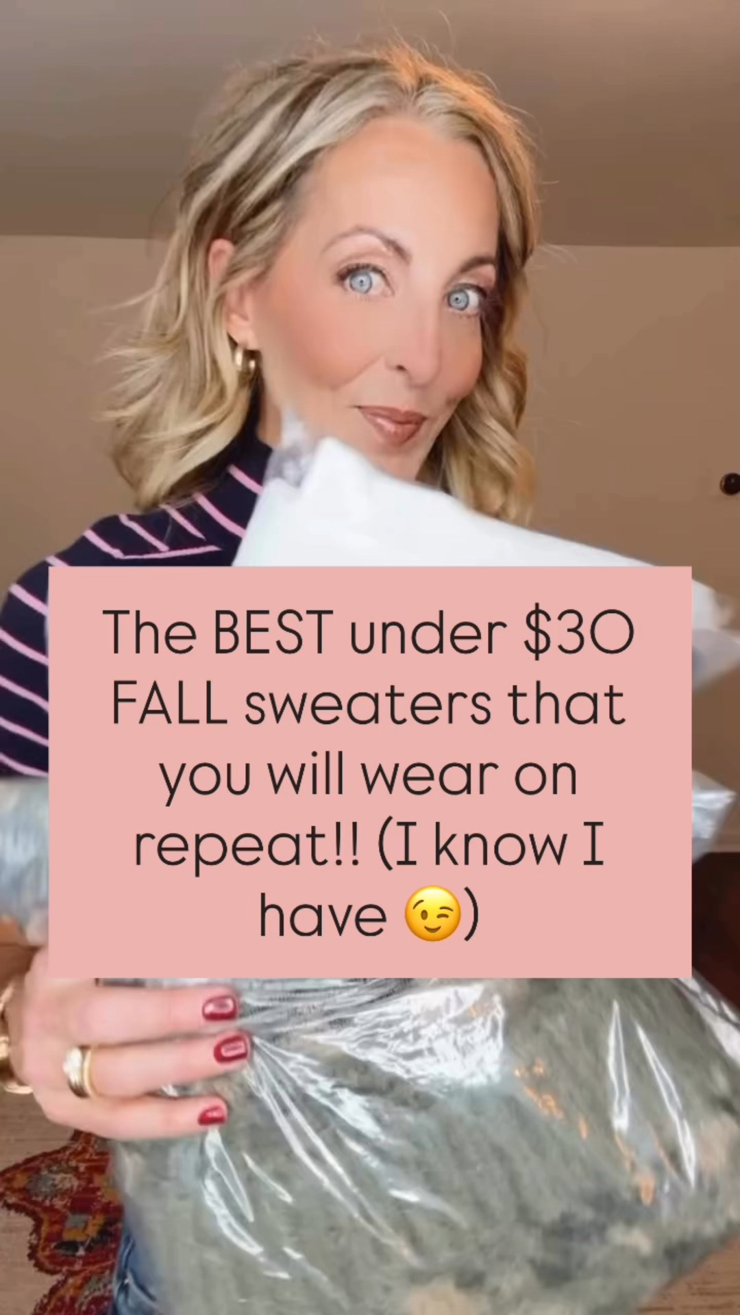 Sweater Weather… But make it short sleeve, under $30, and a little cooler!! I mean … this 49-year-old momma is LOVING each OF these under $30 sweaters to transition into the FALL. They are breathing new life into September. The perfect casual +  cozy! Thinking short sleeve sweaters are the unsung heroes of fall… light enough for now, cozy enough for later. Which one’s your pick?”

-Size up on the camo sweater I am wearing a size medium.
- wearing a size small in the other sweaters. 
- all come in multiple color options. 
- size 0 in jeans 
- size 4 in Target pants. (Size up) 

Comment SWEATER below to receive a DM with the link to this post on my LTK ⬇ 

#emptynester #momlife #teachermom #teachersofinstagram #ltkfashion #gift #coffee #teacherappreciation #lovewell #serveothers #target #love #ootdfashion #coffee #mystyle #casualstyle #cozystyle  #ltkstyletip #instastyle #joyful #cozy #ootdstyle #l#teachersofinstagram #loveteaching #teacherlife #momstyle
#walmartstyle #walmart #walmartfashion