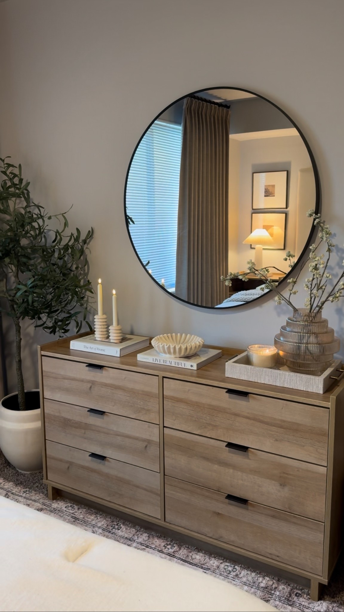 Dresser decor 🕯️🌾✨ #dresserdecor #bedroomdecor #neutralbedroom

#LTKHome