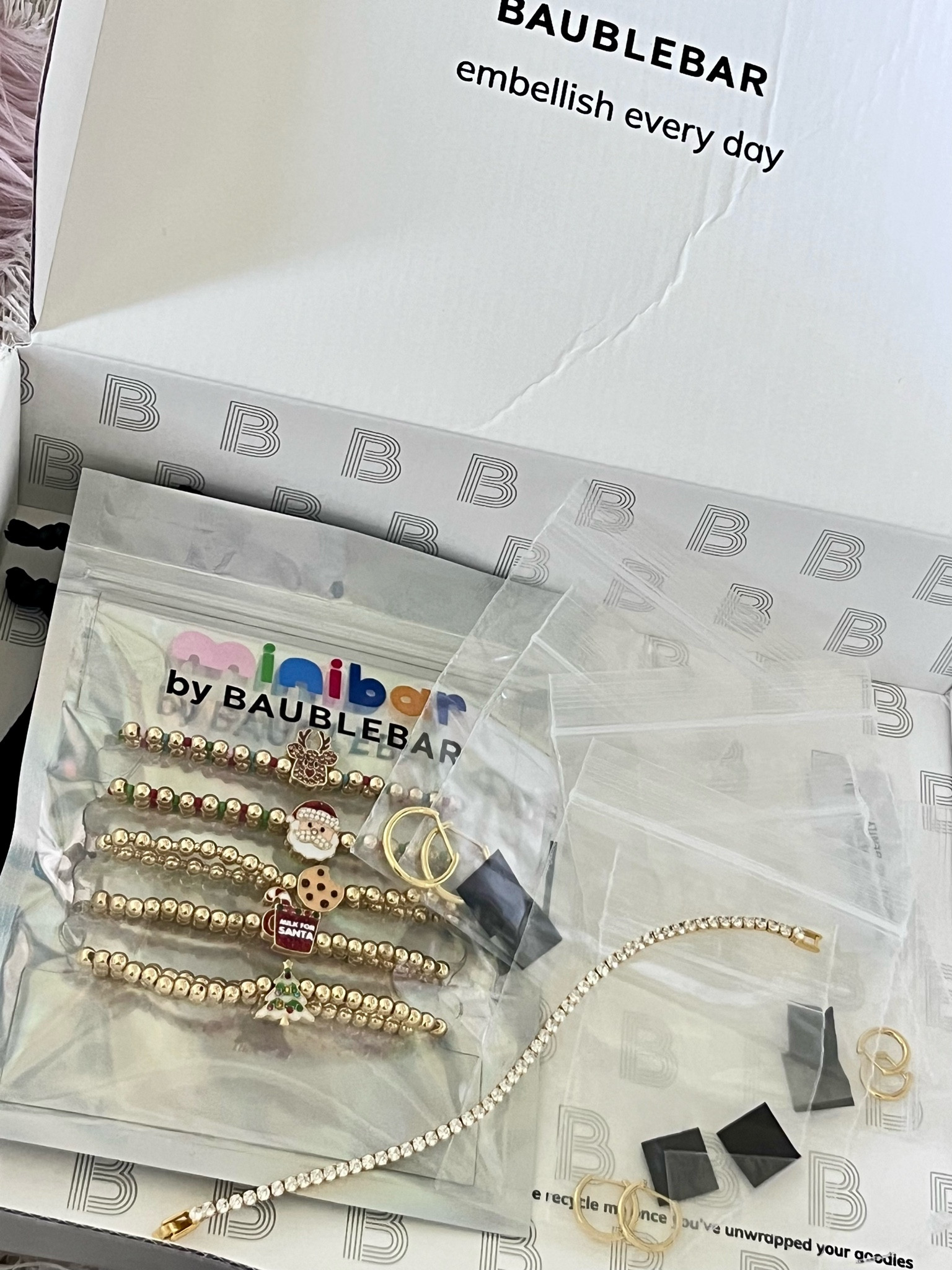 Bauble bar 
Tennis bracelet 
18k gold
Hoops
Kids Christmas bracelet 

#LTKKids #LTKFindsUnder50 #LTKGiftGuide