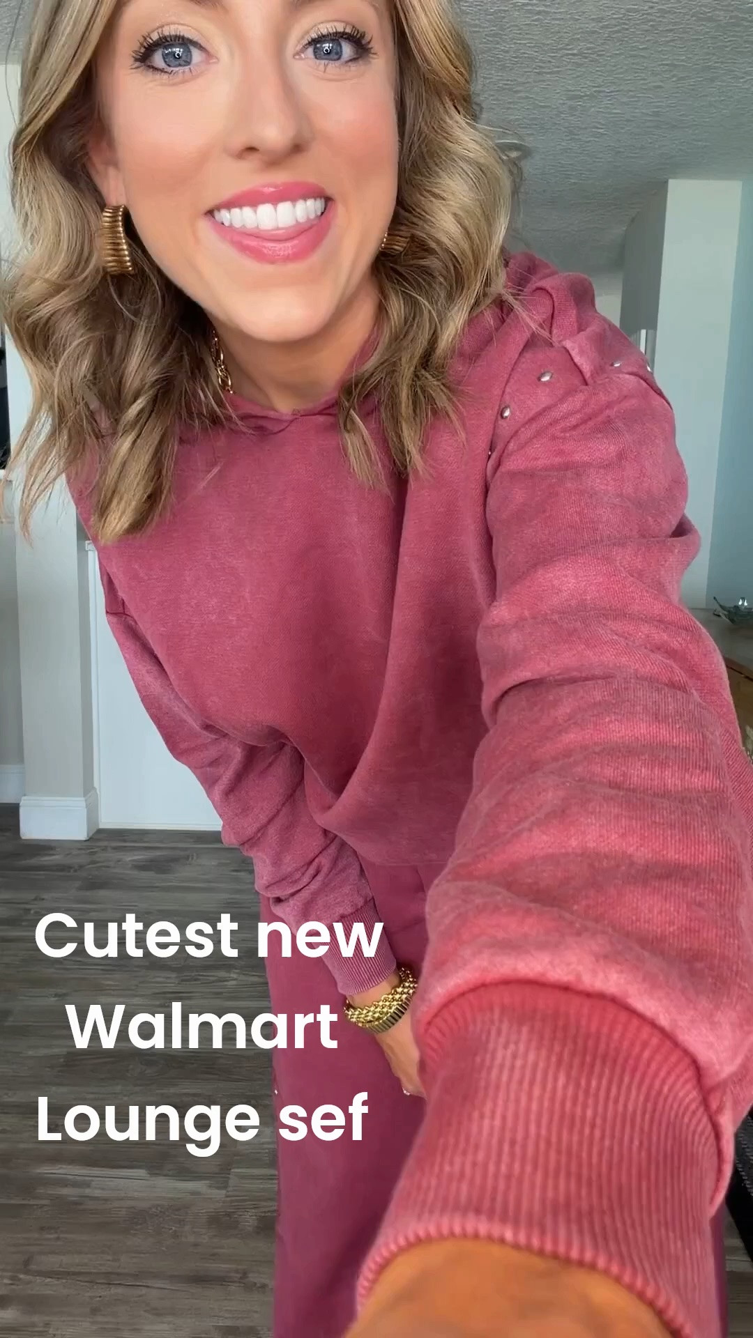 This Walmart lounge set is giving elevated athleisure in the best way. The rich burgundy color feels so luxe for fall, the studded details make it look much more expensive, and it’s the kind of outfit you’ll wear from school drop-off to errands, travel days, coffee runs, and cozy weekends. I paired it with coordinating sneakers for the cutest sporty fall look!

#walmartfashion #walmartfinds #walmartstyle #fallfashion #falloutfit #loungewear #matchingset #athleisurestyle #casualstyle #everydaystyle #momstyle #affordablefashion #budgetstyle #cozyoutfit #fallstyle

#LTKootd #LTKselfcare #LTKPetite