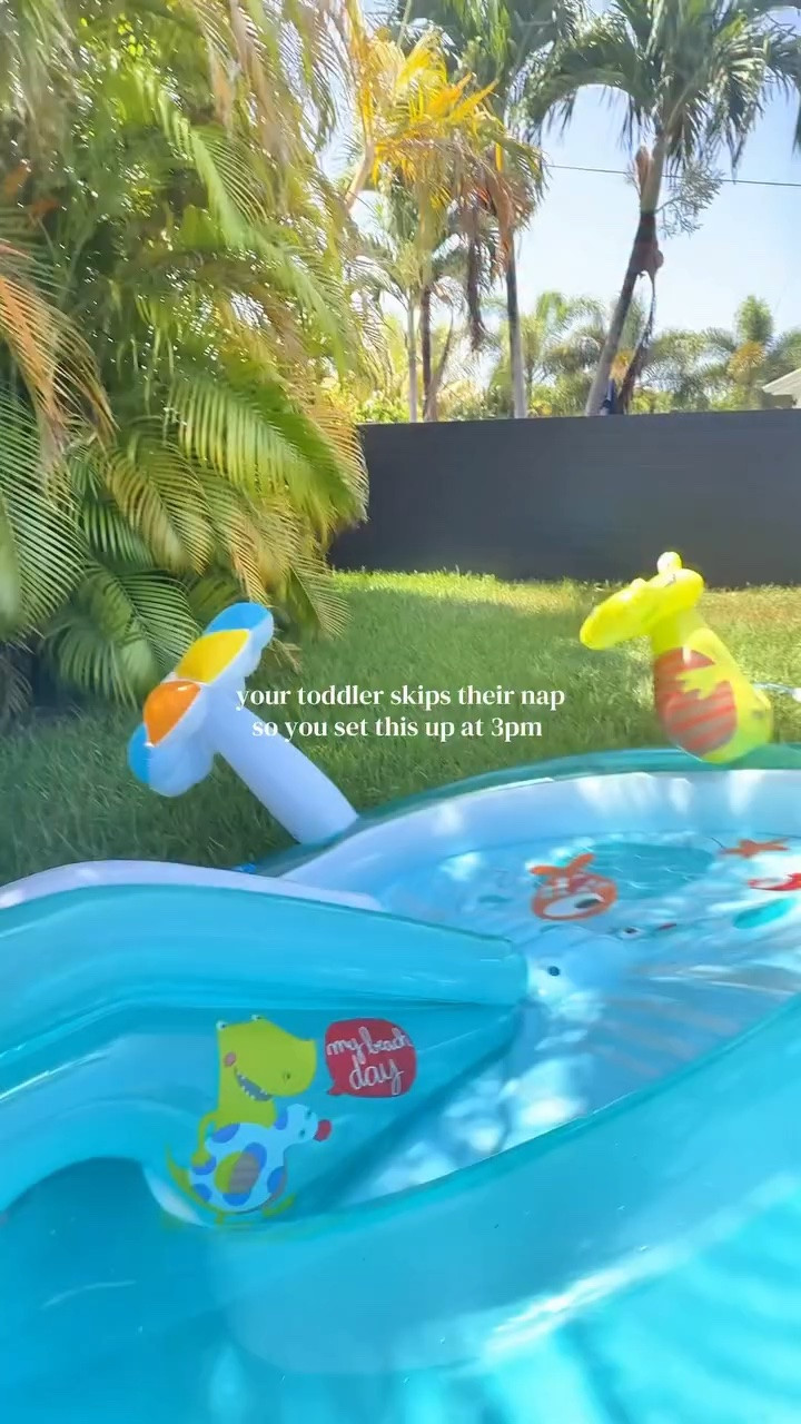 That skipped nap energy had to go somewhere ☺️ this little pool is perfect for my 1 and 3 year old. We’re staying at my parents and I’m so glad we have this!

#LTKmomlife #LTKSwim #LTKKids