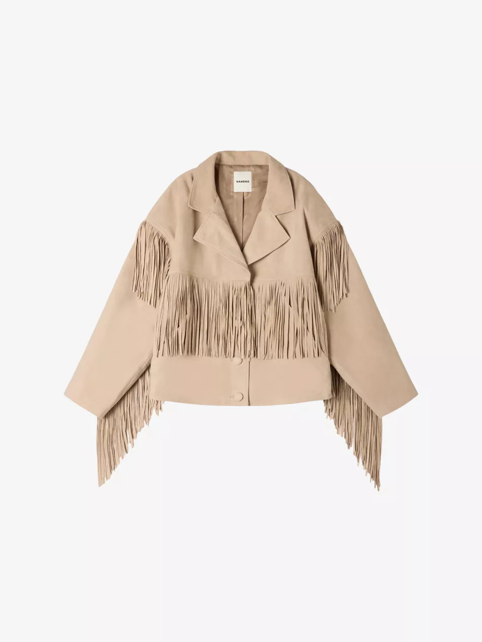 Oversized Fringed Suede Jacket | Selfridges