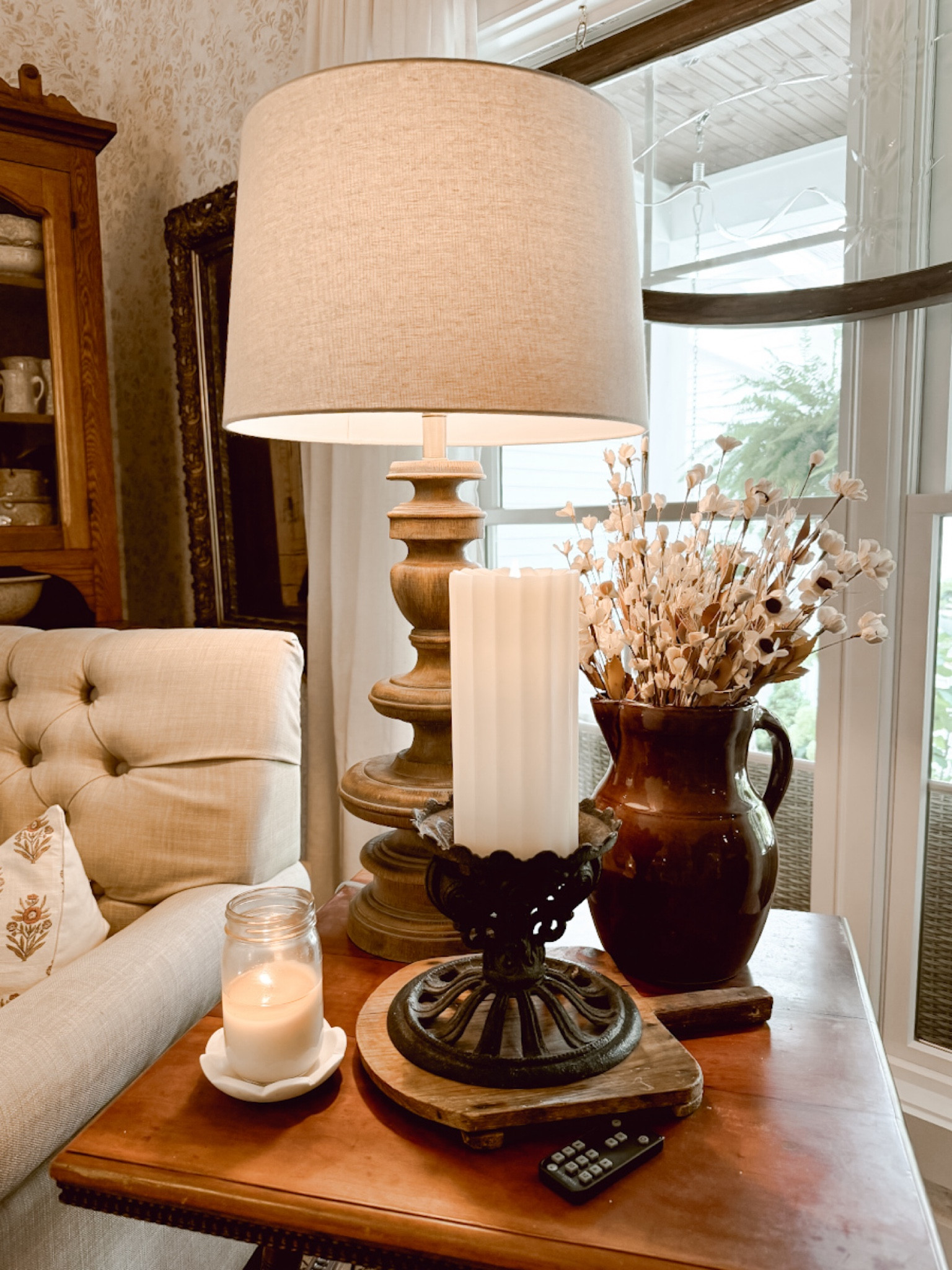 I recently purchased this flameless LED ribbed pillar candle, and I liked it so much I upgraded to the next size up as well it is made of real wax and is absolutely stunning. 

#LTKFindsUnder50 #LTKSeasonal #LTKHome