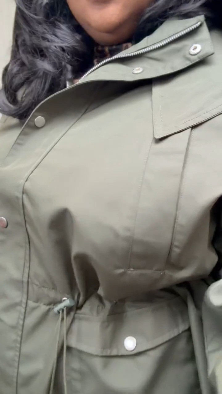 Obsessed with this jacket! The color alone is good but this hood is a moment! 

 #LTKootd #LTKPlusSize