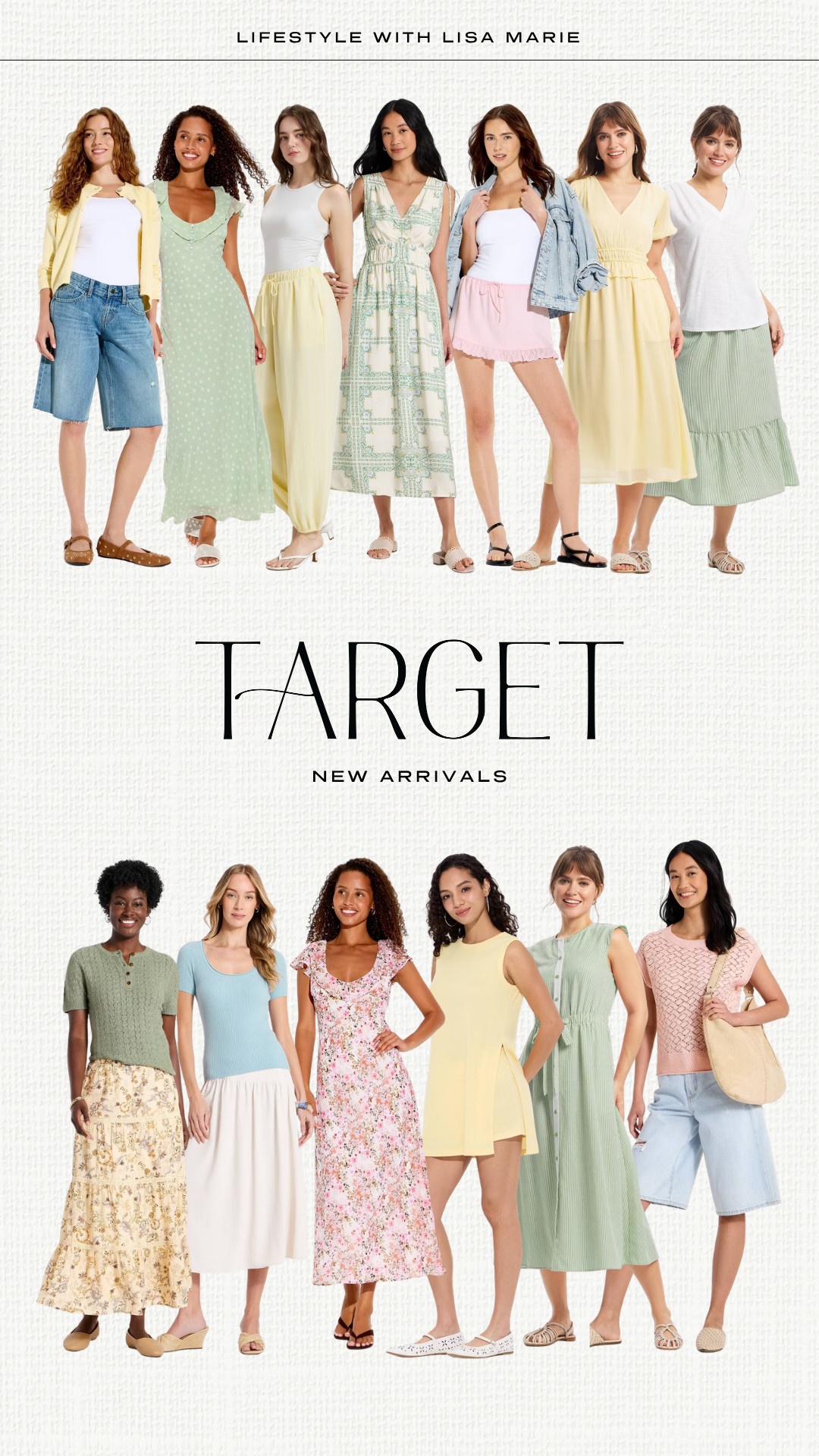 Target new arrivals! Mini, midi and maxi sundresses for summer and fall. Floral skirts and dresses. Green, pink, yellow and blue elevated casual outfits. Soft loungewear. Dresses for baby shower or event. Two piece matching sets. Mom denim shorts. Vacation outfits.

#LTKootd #LTKSeasonal #LTKPetite