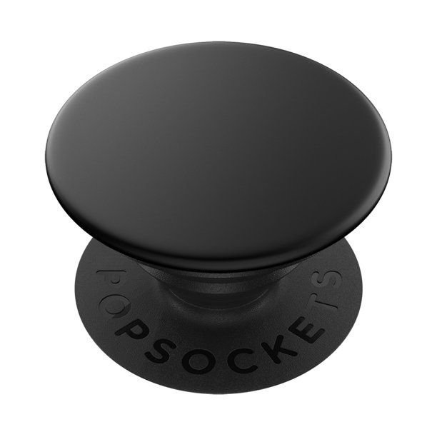 PopSockets Grip with Swappable Top for Cell Phones, PopGrip Aluminum Black | Walmart (US)