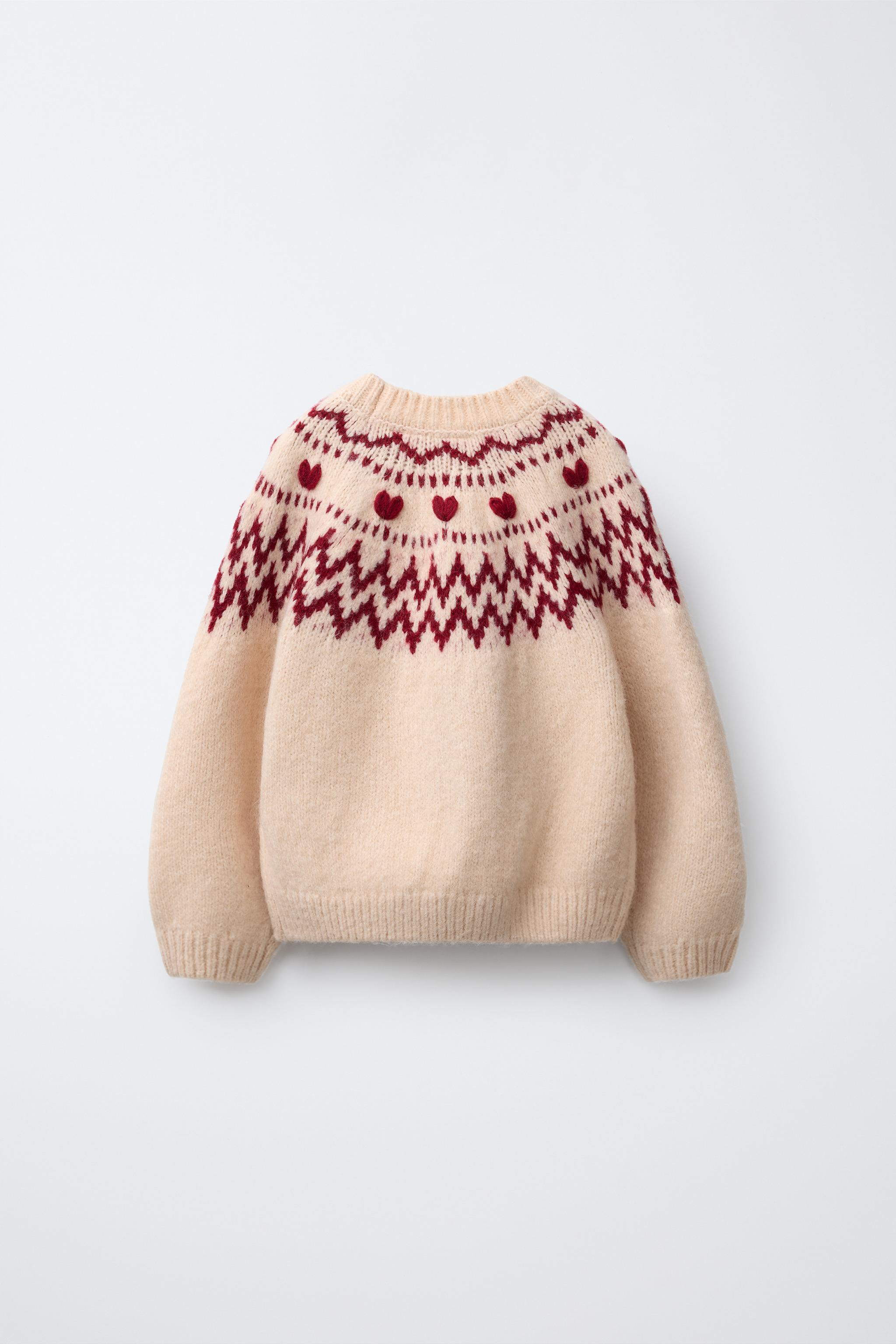 HEART JACQUARD KNIT JUMPER | Zara US