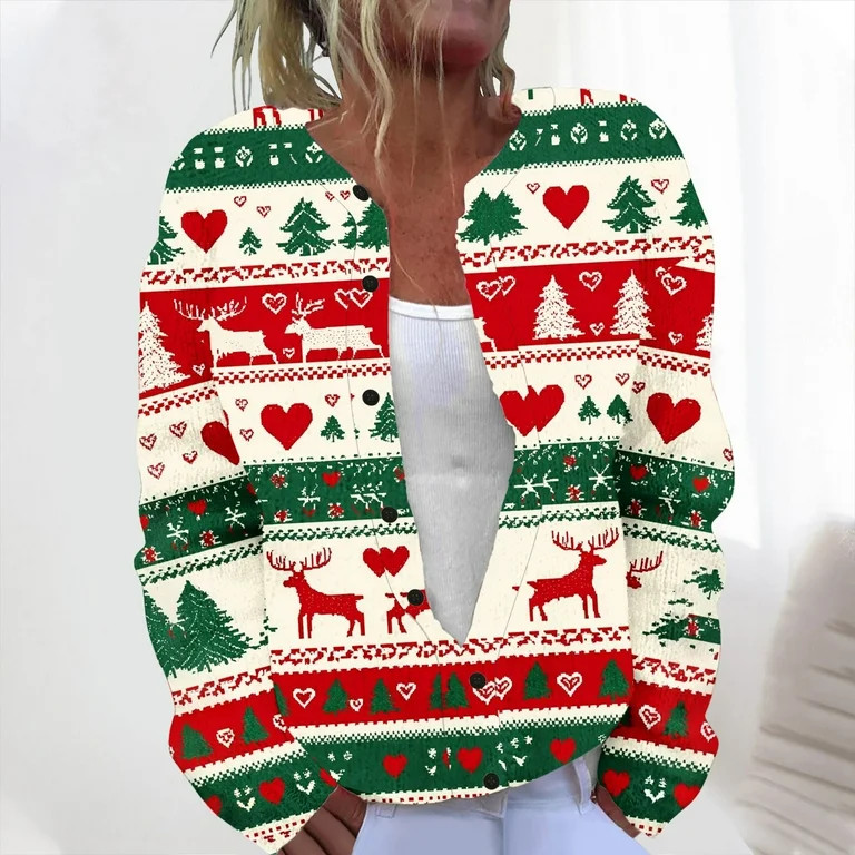 Coorders No Boundaries Women Open Front Cardigan Sweaters, Long Sleeve Cable Knit Button Down Jac... | Walmart (US)