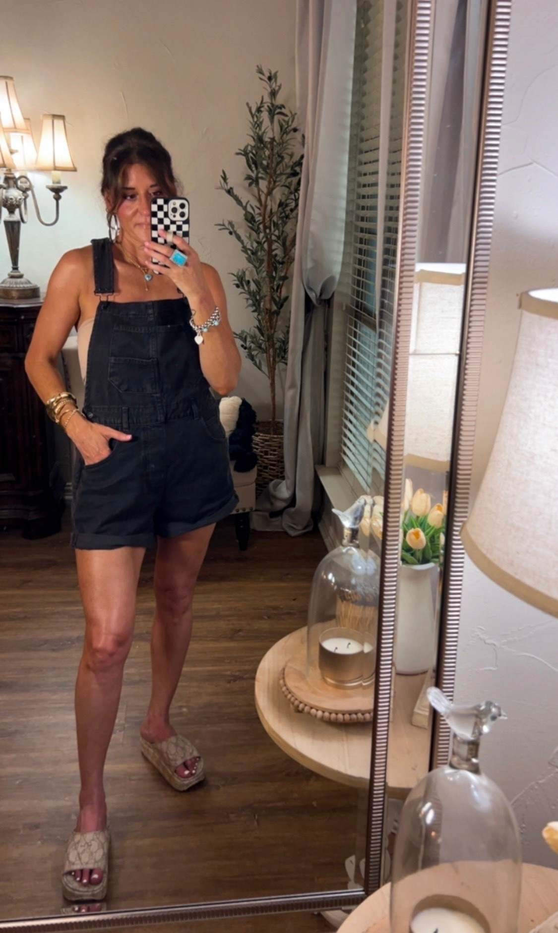 Free People overalls and tube top.

#LTKmomlife #LTKOver40