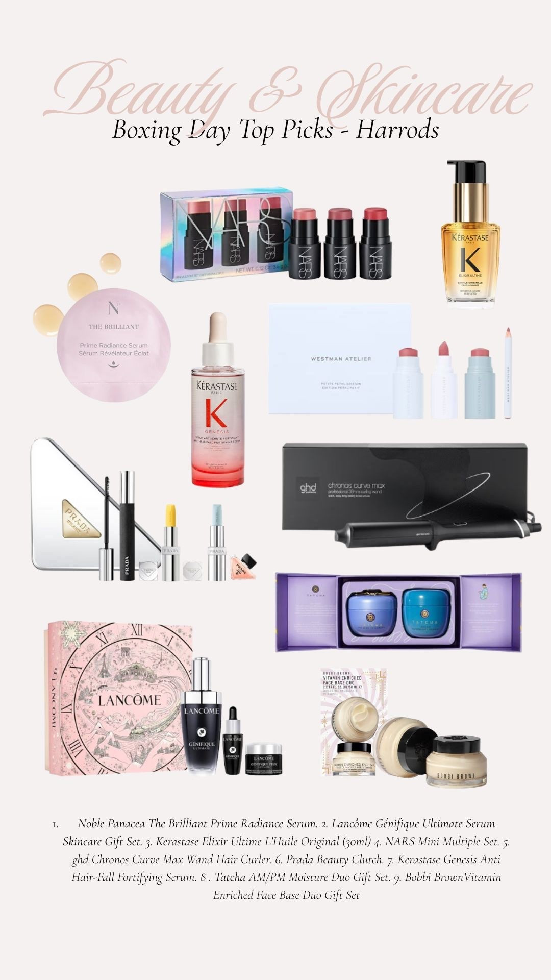Boxing Day Beauty and skincare picks from Harrods 🤍