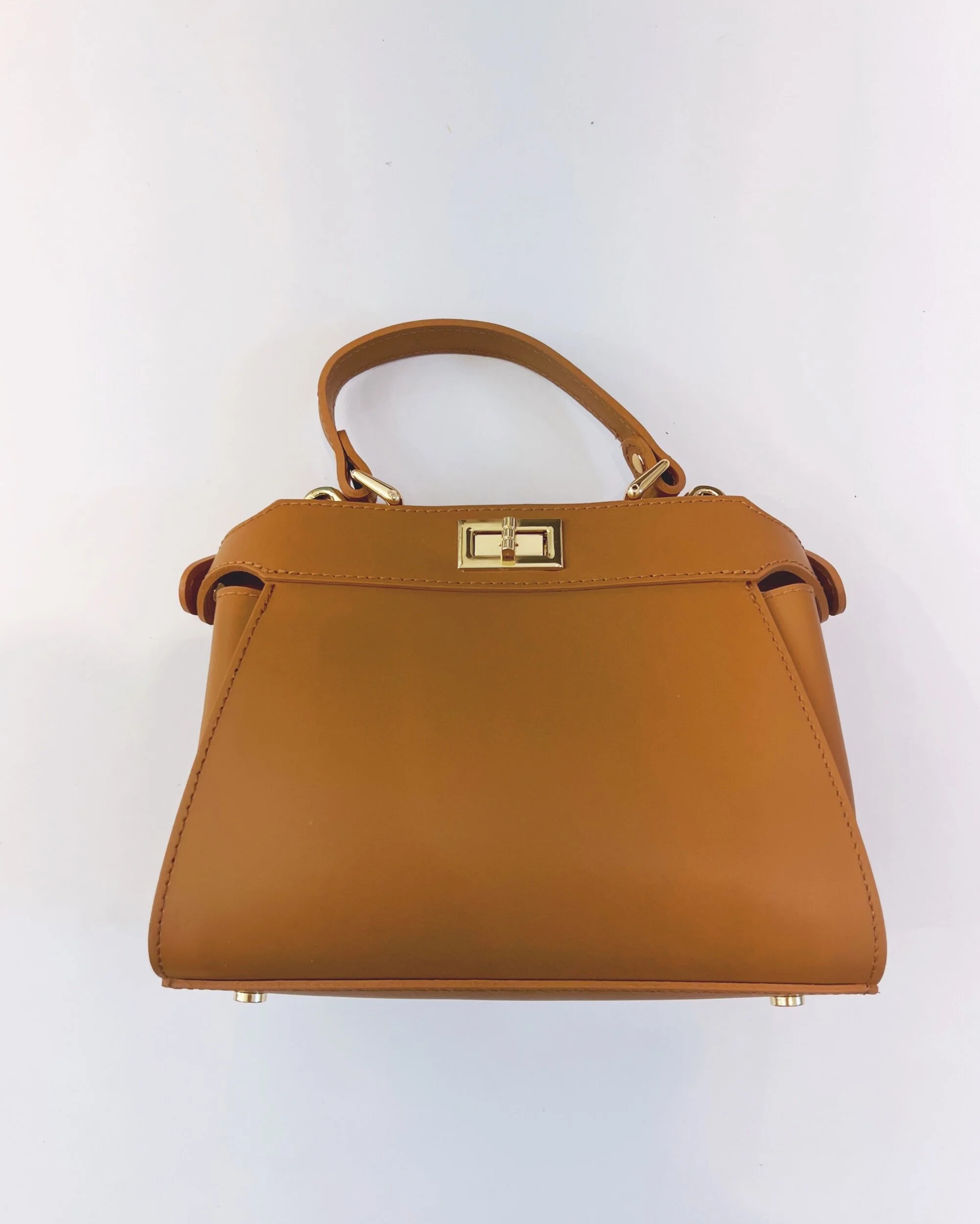 MINI TWIST LOCK RUGA LEATHER BAG | Colores Collective