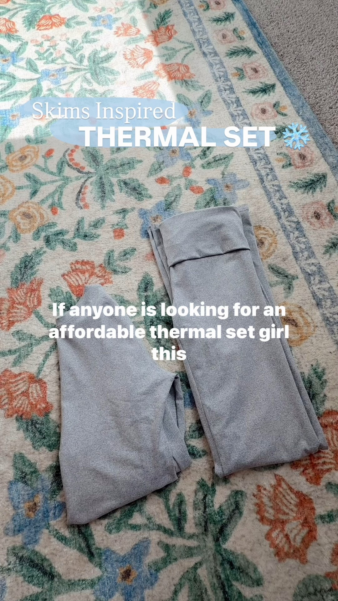 Skims inspired thermal set for cold weather outfits! Stay warm and cozy with this cute affordable Amazon set! 

#LTKHoliday #LTKGiftGuide #LTKFindsUnder50