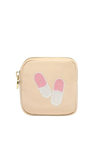 Stoney Clover Lane x REVOLVE Pill Capsule Mini Pouch in Sand. | Revolve Clothing (Global)