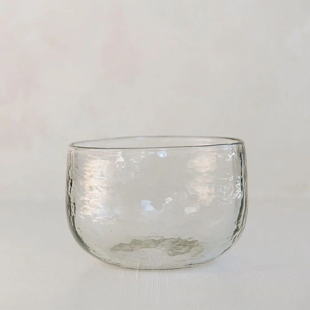 Dimpled Glass Bowl | Roan Iris