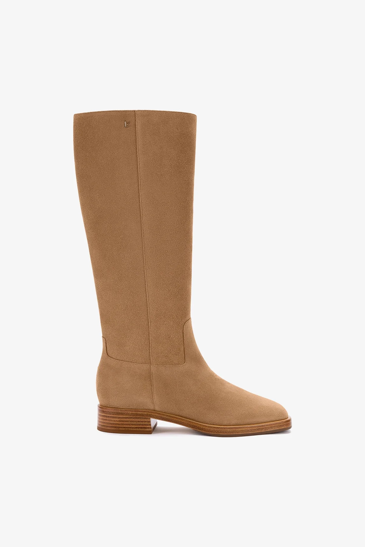 Anne Boot In Peanut Suede | Larroude