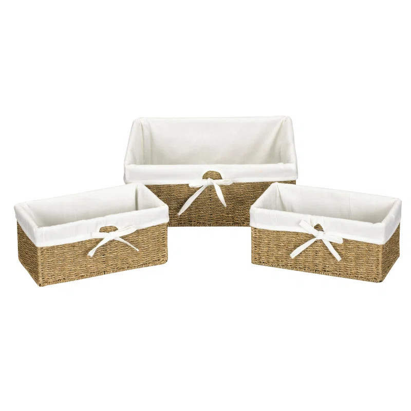 3 Piece Wicker Basket Set | Birch Lane