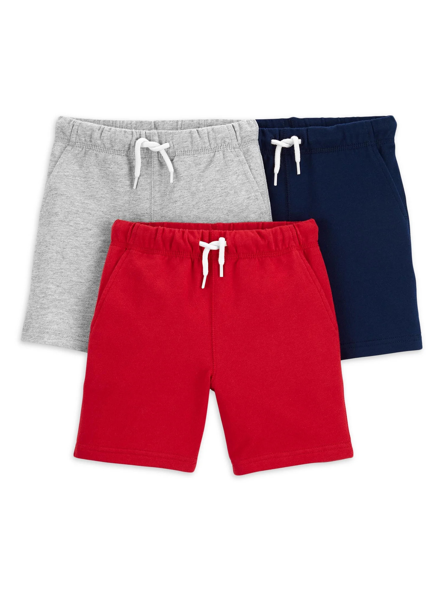 Child of Mine by Carter's Baby and Toddler Boy French Terry Shorts, 3-Pack, Sizes 12M-5T | Walmart (US)