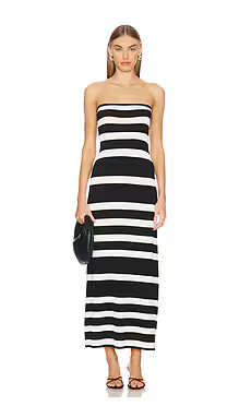 Show Me Your Mumu Island Nights Tube Dress in Black White Stripe Knit from Revolve.com | Revolve Clothing (Global)