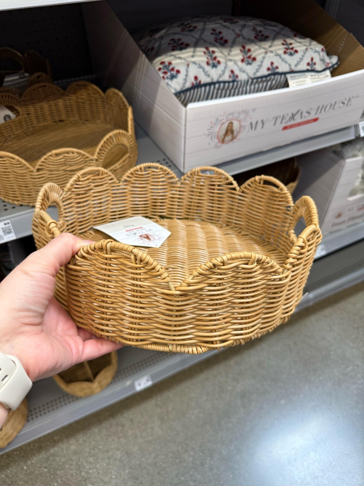 Wicker tray with handles!

#LTKSeasonal #LTKHome