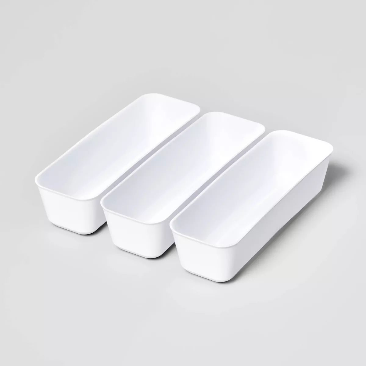 3pk Long Storage Trays White - Brightroom™ | Target