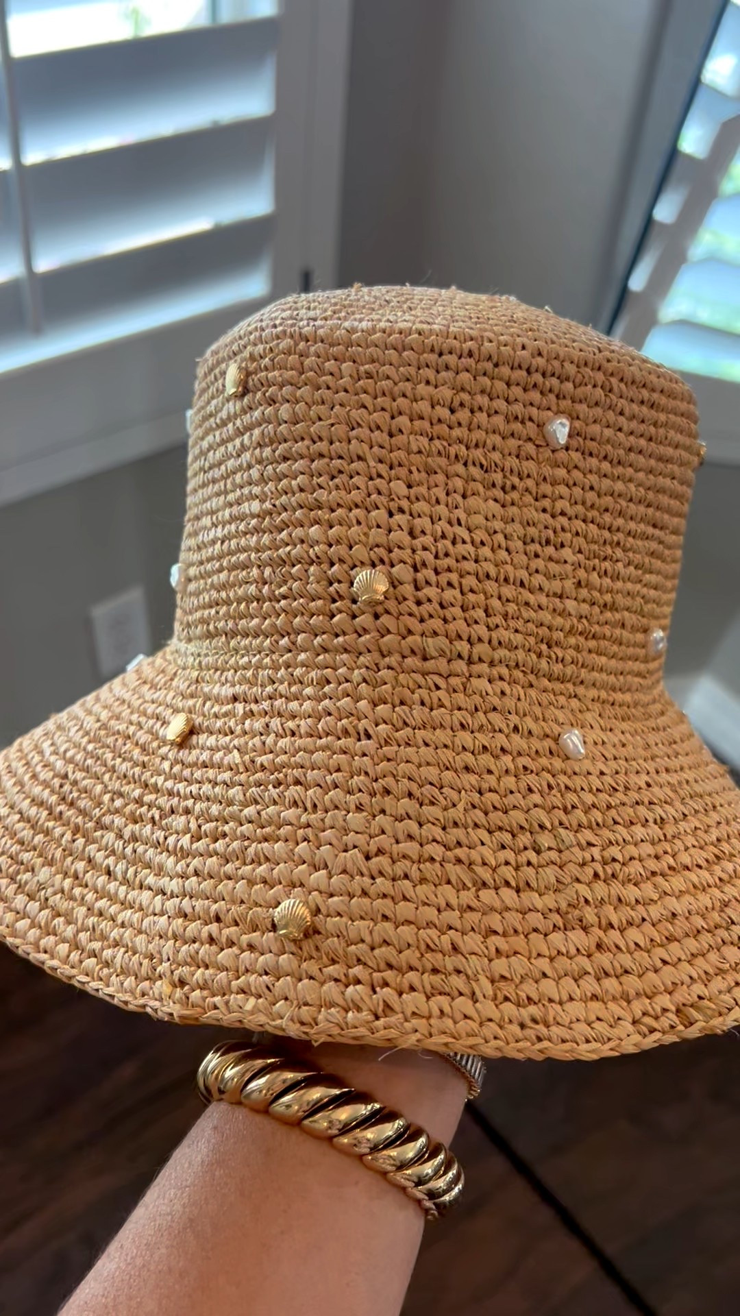 This bucket hat is adorable! It has little pearls and shells on it! Easy to pack! 

Vacation hat, vacation hat, beachy hat, resort wear

#LTKTravel