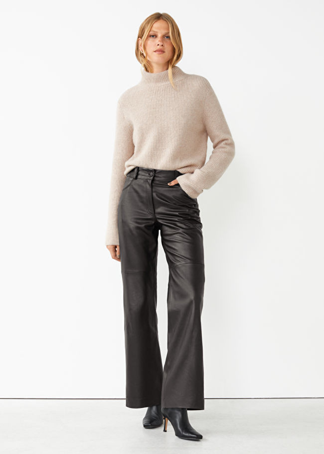 Straight Leg Leather Trousers | & Other Stories (EU + UK)