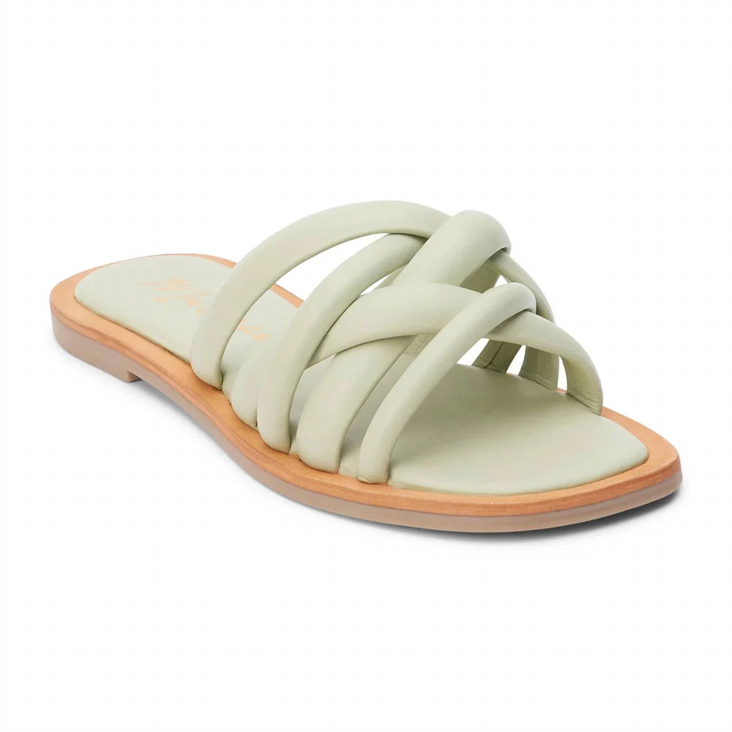 Women's Roy Flat Slide Sandals In Sage | Shop Simon