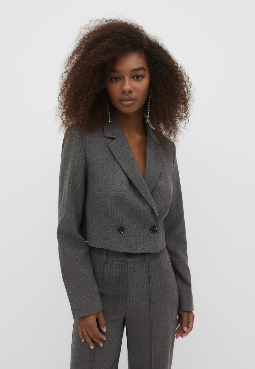 Blazer cropped - Blazers da donna | Stradivarius Italia | Stradivarius (IT)