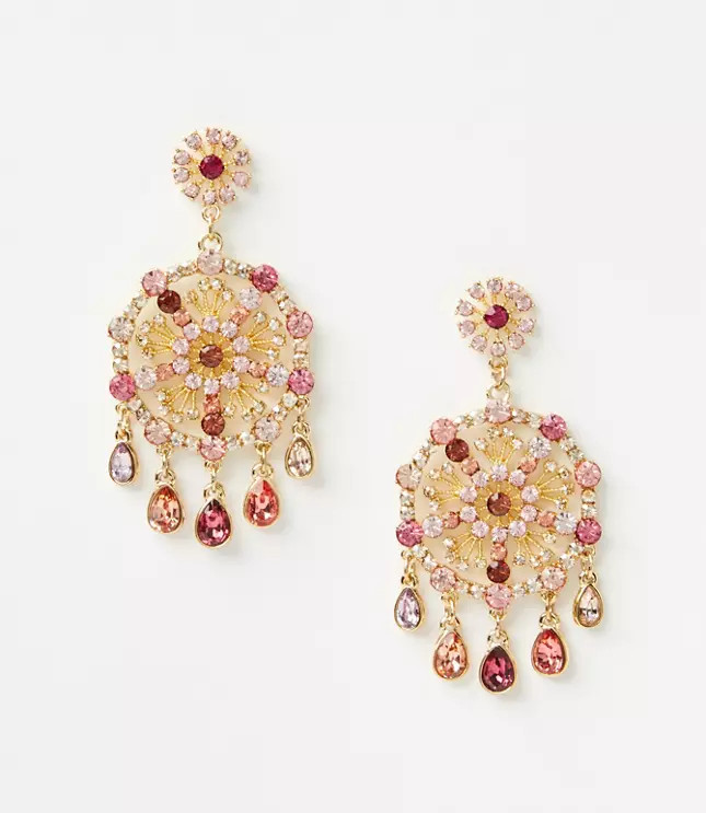 Filigree Statement Drop Earrings | LOFT