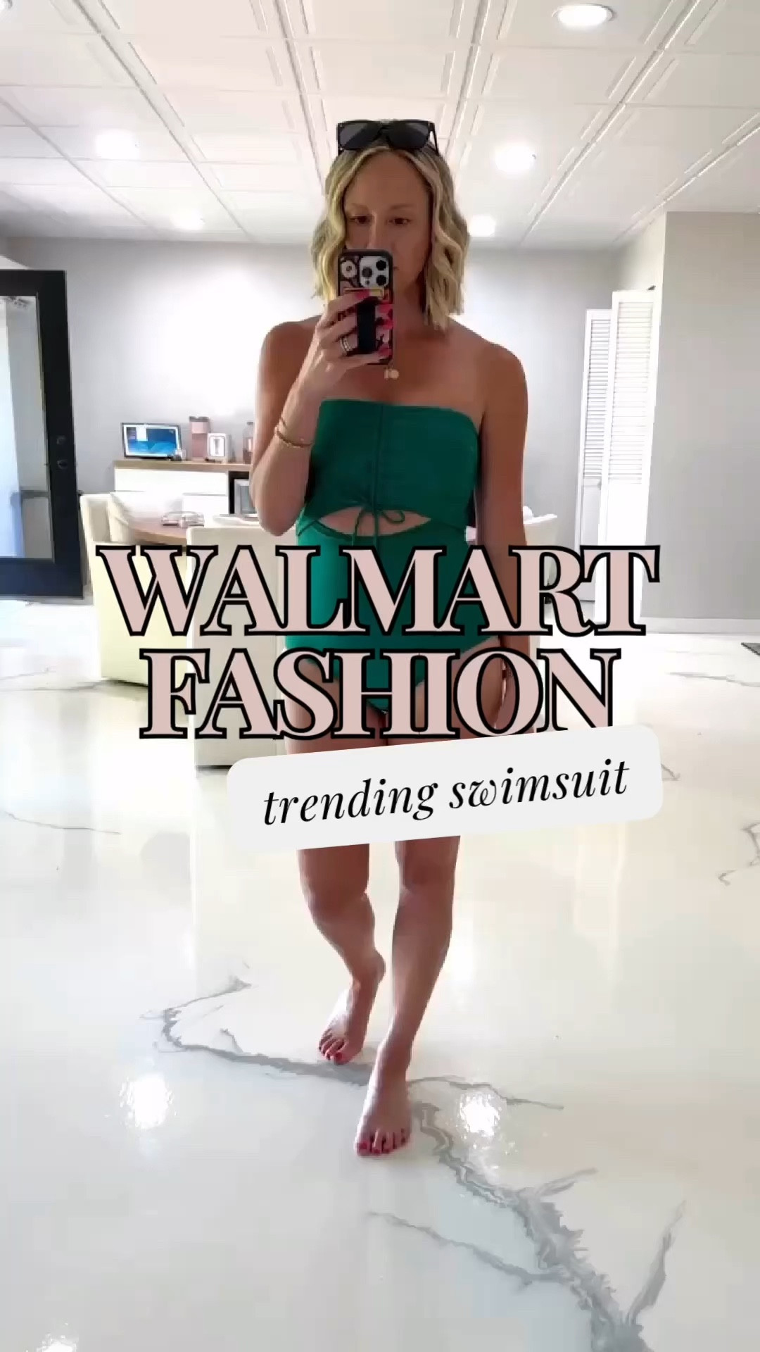 Loving this one piece suit from Walmart! 

Fashionablylatemom
Swimsuits
Vacation outfits 