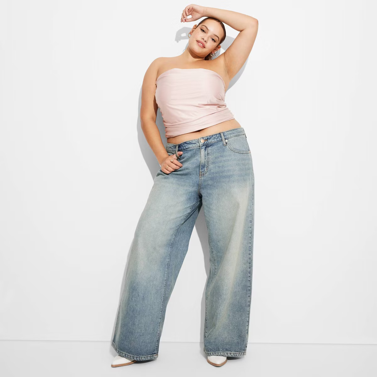 Women's Low-Rise Wide Leg Baggy Jeans - Wild Fable™ | Target