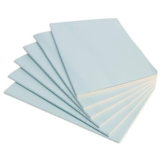 Simply Genius Journaling Notebooks - 6-Pack, A5 5.5 x 8.3-inch Light Blue Soft Cover - Bullet Jou... | Amazon (US)