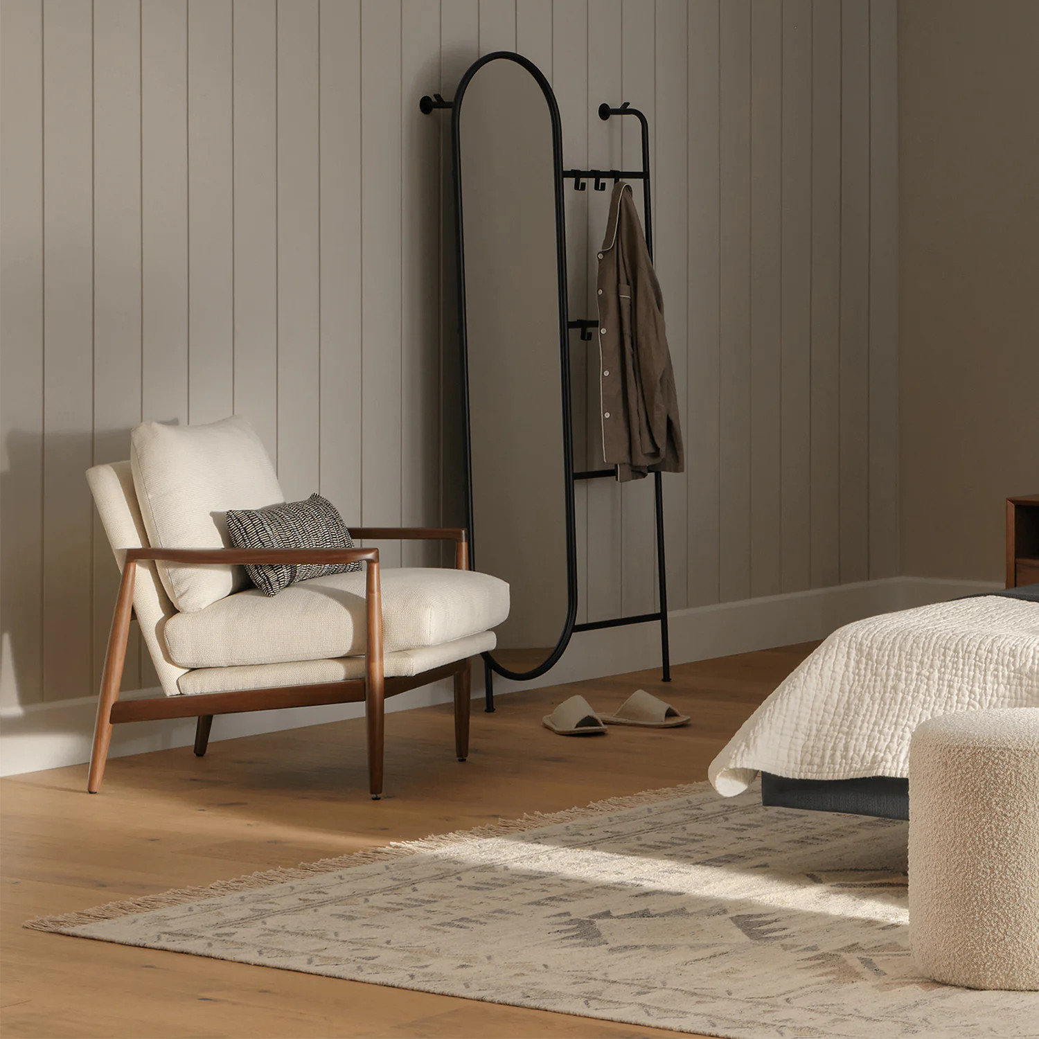 Hamn Wall Mirror - Black | Article