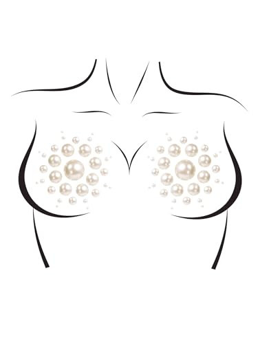 Leg Avenue Isla Adhesive Nipple Jewel Stickers White | Amazon (US)