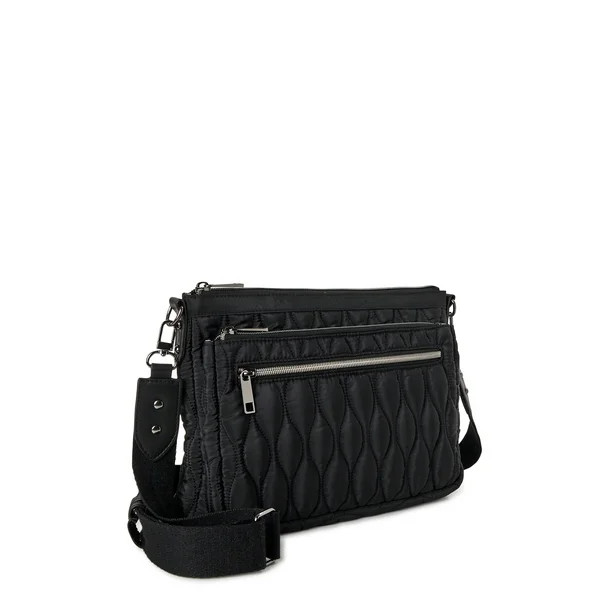 Time and Tru Women's Pine Mini Crossbody Bag, Black - Walmart.com | Walmart (US)