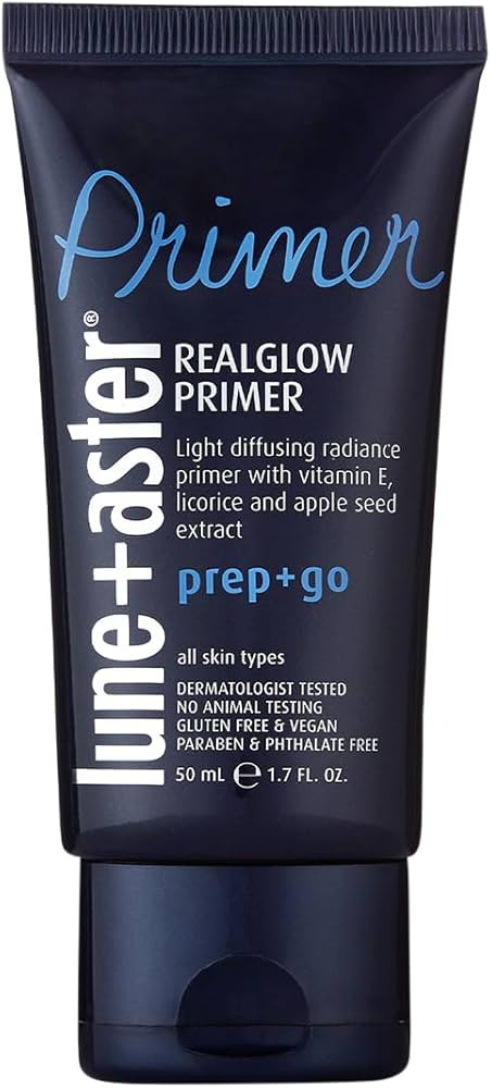 Lune+Aster RealGlow Primer - Sheer Primer For Glowy, Radiant Skin | Contains Vitamin E, Licorice ... | Amazon (US)