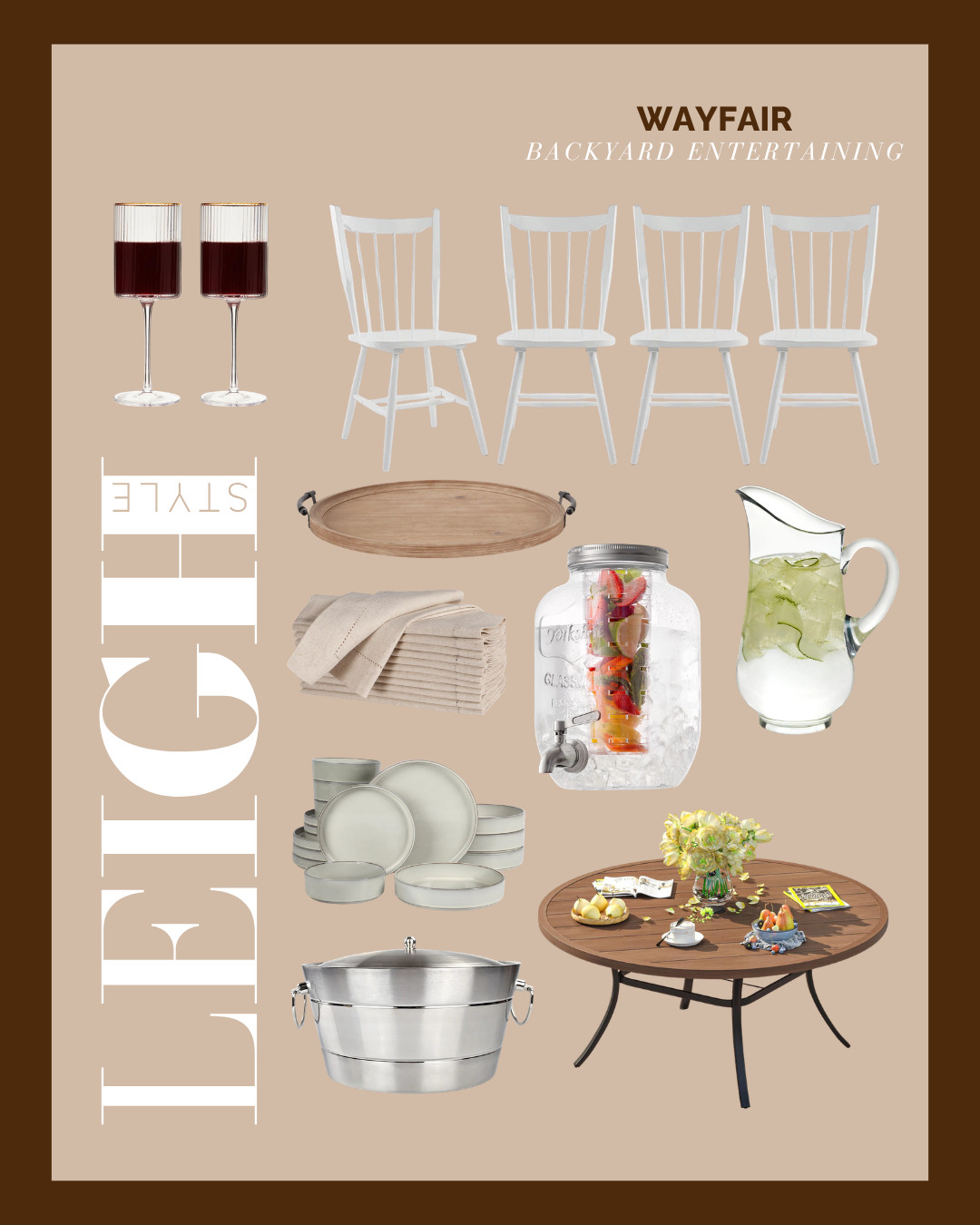 Elevate your outdoor gatherings this season with these beautiful hosting essentials. 

#WayfairFinds #BackyardEntertaining #OutdoorDining #HostingEssentials #LeighStyle 

 #LTKdayinmylife #LTKHome