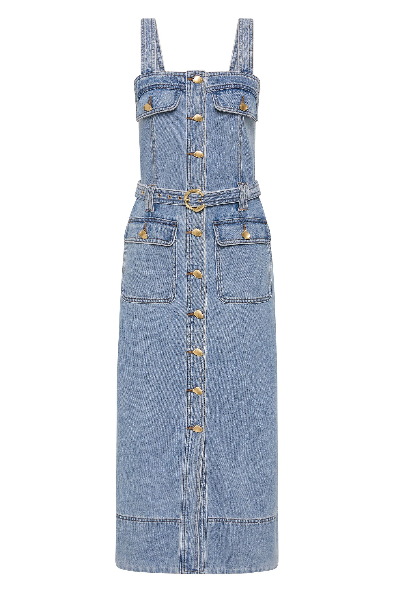 Holland Denim Midi Dress
  
    USD $549.00
    
  Buy now from USD $137.25 per fortnight | aje. (US, UK, Europe, ROW)