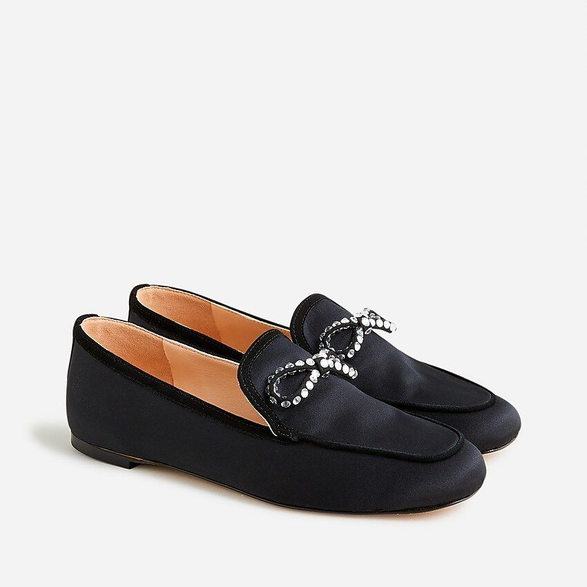 Marie bow loafers in satin | J.Crew US