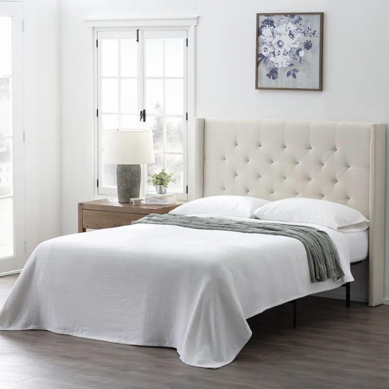 Sutton Upholstered Wingback Headboard | Wayfair North America
