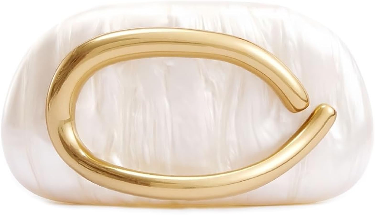 Acrylic Clutch Purse for Women Classic Round Acrylic Evening Handbag Vintage Metal Handlebars Bag... | Amazon (US)