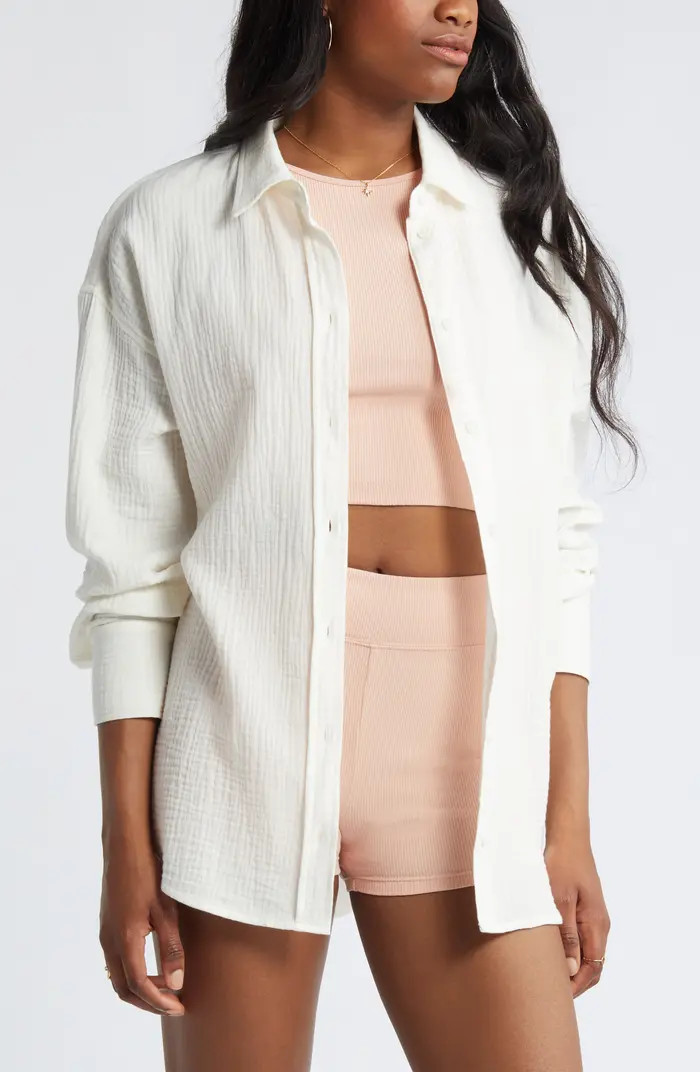 Oversized Beach Shirt | Nordstrom