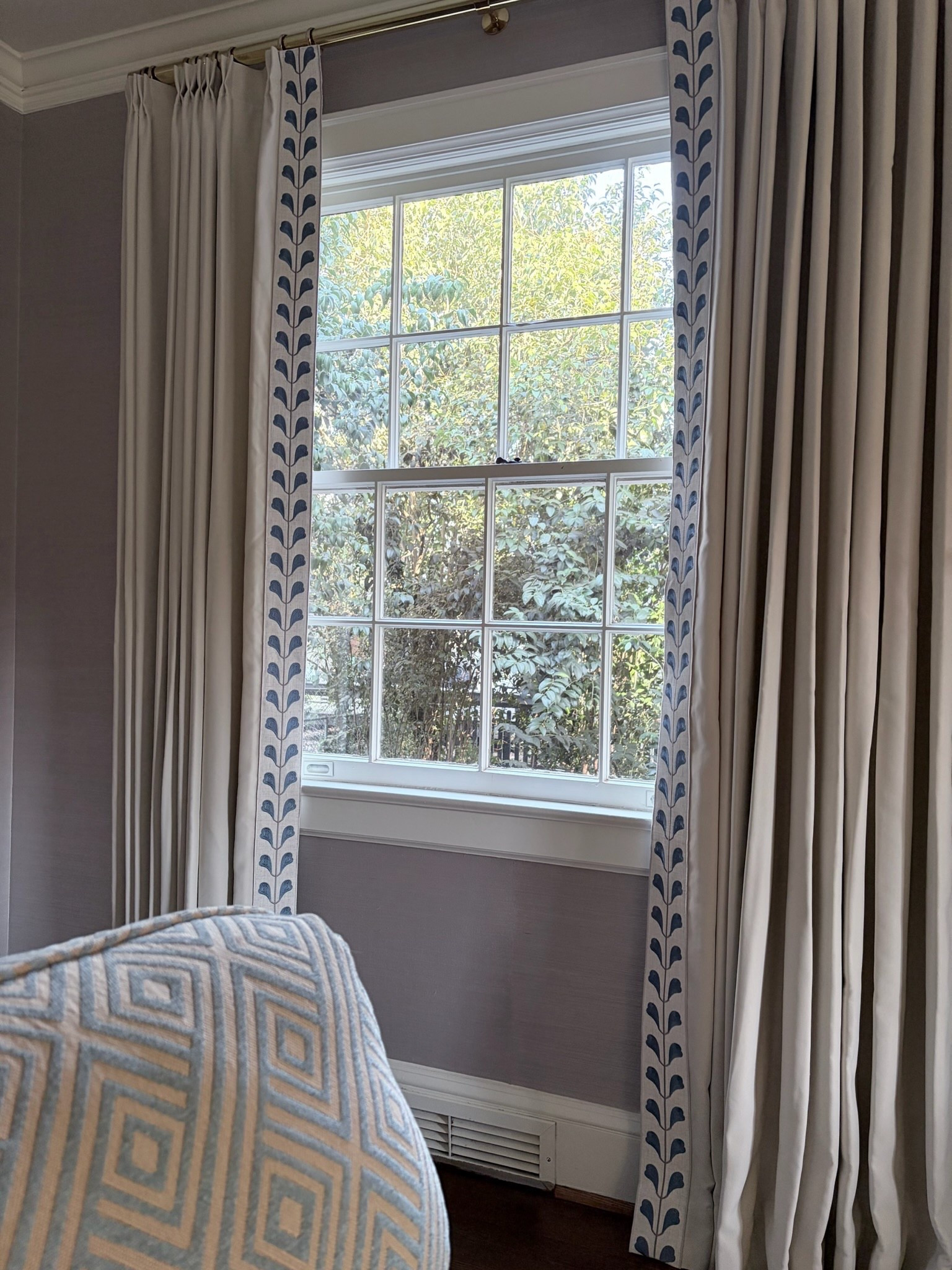 Pinch pleat, trim curtains from @Wayfair - our newest addition to our living room! At under $250 for the pair, they are perfect! 

#wayfair #ad #wayfairpartner

#LTKHome